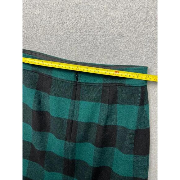 J Crew Buffalo Check Plaid Wool Blend Mini A-Line Skirt 6 Prep Academia Tweed - Picture 4 of 7